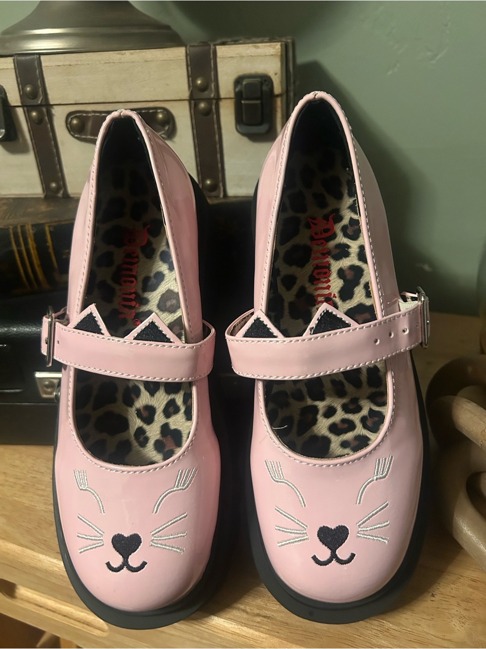 Pink Demonia Mary Jane shoes NEW WOT